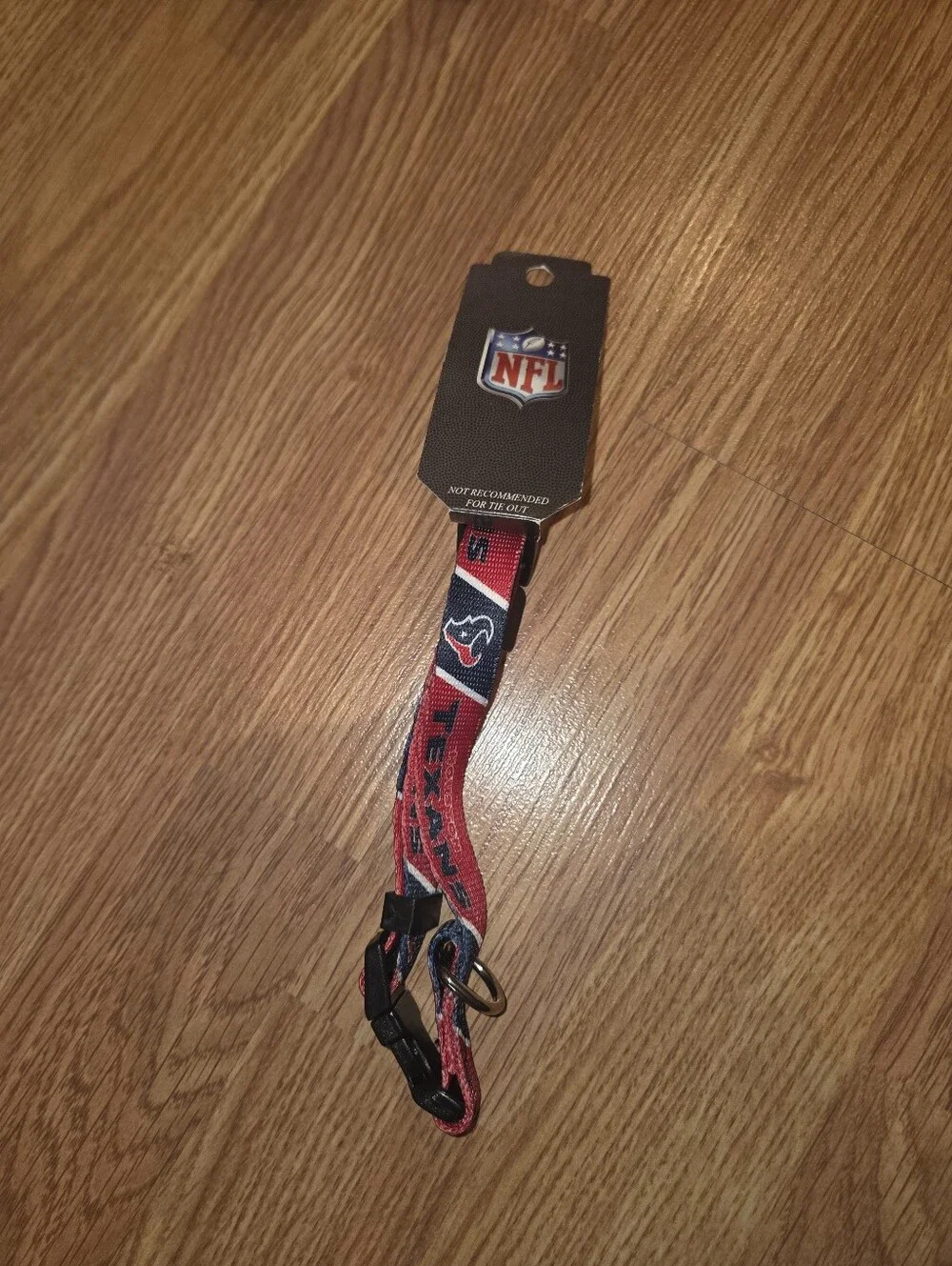 Houston Texans Adjustable Dog Collar S, M, L NFL Football Red Team Logo NWT